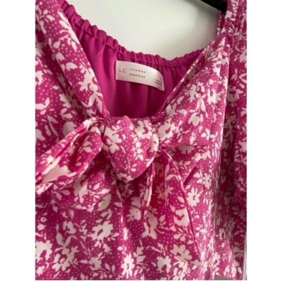 LC Lauren Conrad Pink Floral Babydoll Dress - Picture 6 of 8